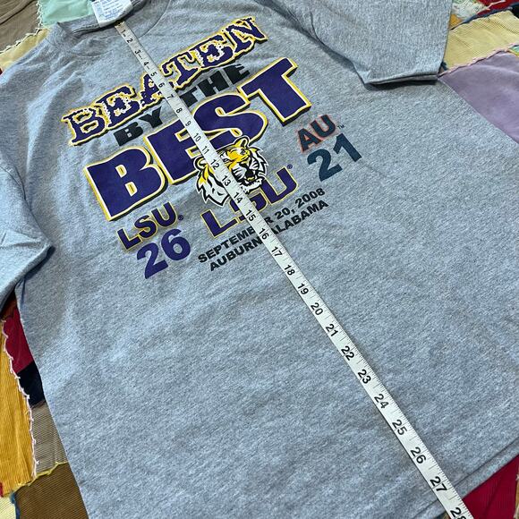 2008 Beaten by the Best LSU Win Over Auburn Grey Shirt Large - Picture 5 of 6